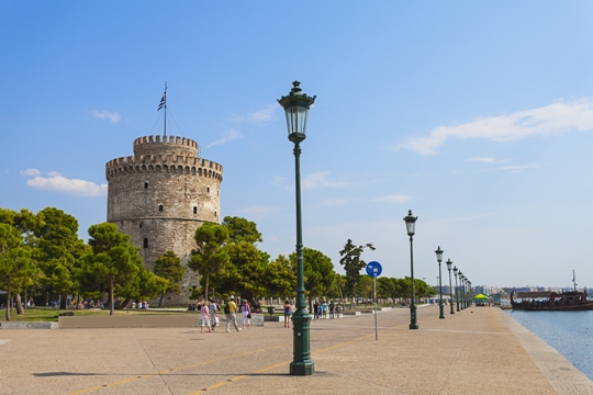 The white tower in Thessaloniki